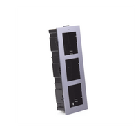Base de 3 Espacios para EMPOTRAR Módulos de Videoporteros Hikvision