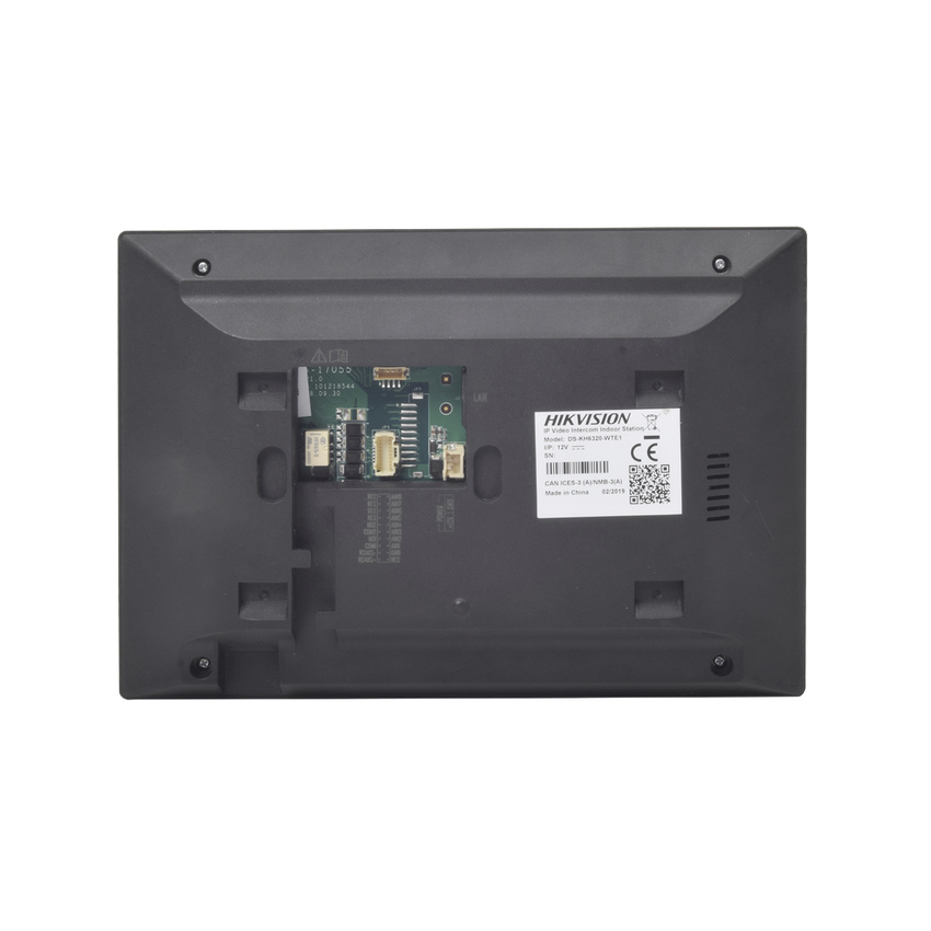 Monitor Hibrido IP WiFi Touch Screen 7" para DS-KIS303P / Vídeo en Vivo / PoE Estándar / Apertura Remota / Llamada Entre Monitores / Audio de dos vías / Policarbonato