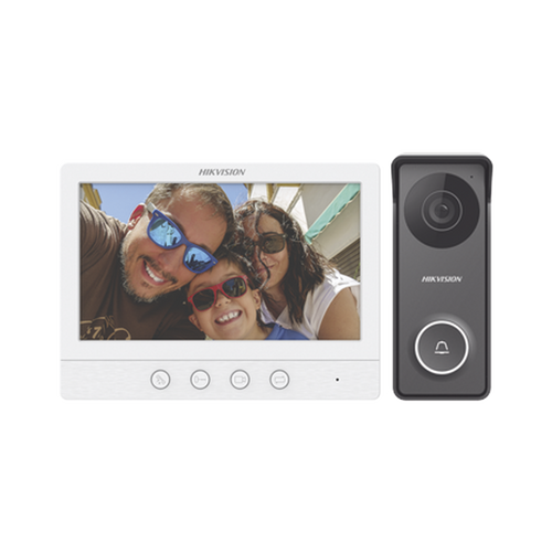 Kit de Videoportero TurboHD con Pantalla LCD a Color de 7" / Frente de Calle para Exterior de Metal / 720p (1 Megapíxel )117° de Visión (Gran Angular)