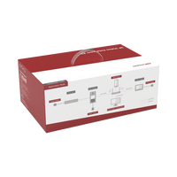Kit de Videoportero IP PoE Estandar con llamada a App de Smartphone (Hik-Connect) / Apertura con Tarjeta MIFARE / Frente de calle IK08 & IP65 / Soporta 2 puertas