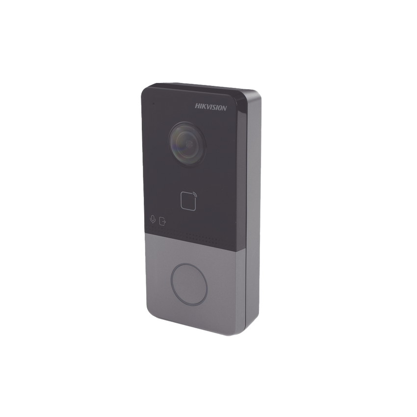 Videoportero IP 2 Megapixel / PoE Estandar / IP65  / Apertura desde Hik-connect / Soporta 1 Departamento y Hasta 6 Monitores / Soporta Tarjetas Mifare / 1 Salida Relay