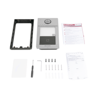 Videoportero IP 2 Megapixel / Llamada y Apertura Remota desde App Hik-Connect / PoE / Exterior IP65 + Antivandalico IK08 / 1 Departamento / Apertura con Tarjeta / Soporta 2 Puertas y hasta 6 Monitores