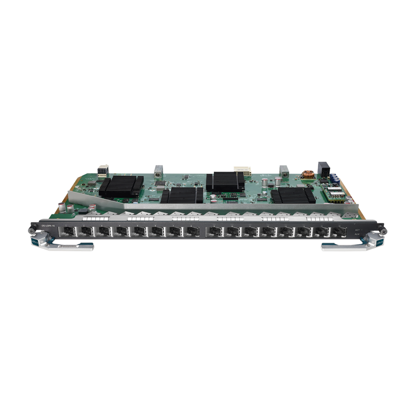 Tarjeta de Servicio 16 Puertos GPON para OLT DSP8000X2 / Spliteo de 1:128 / Conexión de Hasta 2048 Clientes / Distancias de Hasta 20 Km / Intercambio en caliente