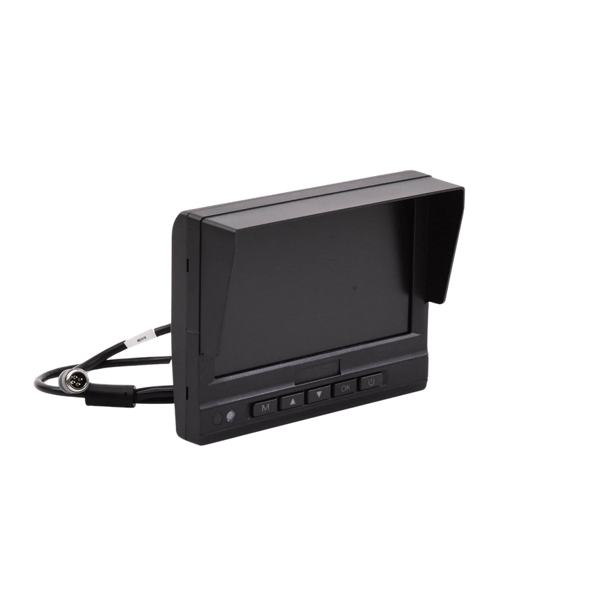 Monitor y Botones de 7" LCD / Compatible con DVR Móvil HIKVISION / Conector Tipo Aviación