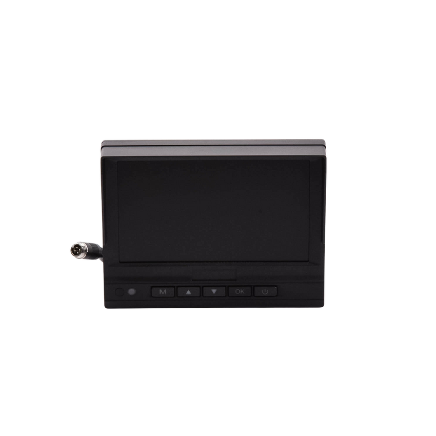 Monitor y Botones de 7" LCD / Compatible con DVR Móvil HIKVISION / Conector Tipo Aviación
