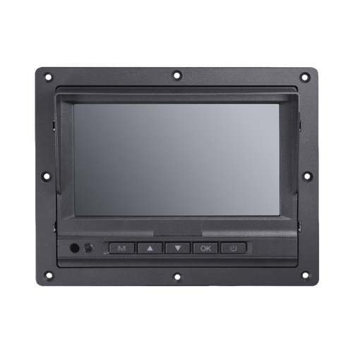 Monitor y Botones de 7" LCD / Compatible con DVR Móvil HIKVISION / Conector Tipo Aviación