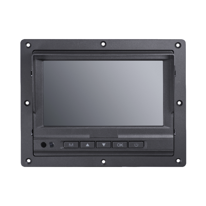 Monitor y Botones de 7" LCD / Compatible con DVR Móvil HIKVISION / Conector Tipo Aviación