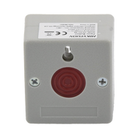 Botón de Pánico Cableado / Compatible con Cualquier Panel de Alarma / LLave de Seguridad / NA/NC / Material Retardante al Fuego (ABS)