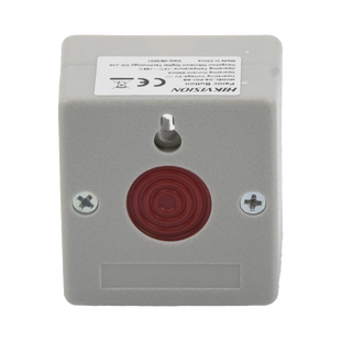 Botón de Pánico Cableado / Compatible con Cualquier Panel de Alarma / LLave de Seguridad / NA/NC / Material Retardante al Fuego (ABS)