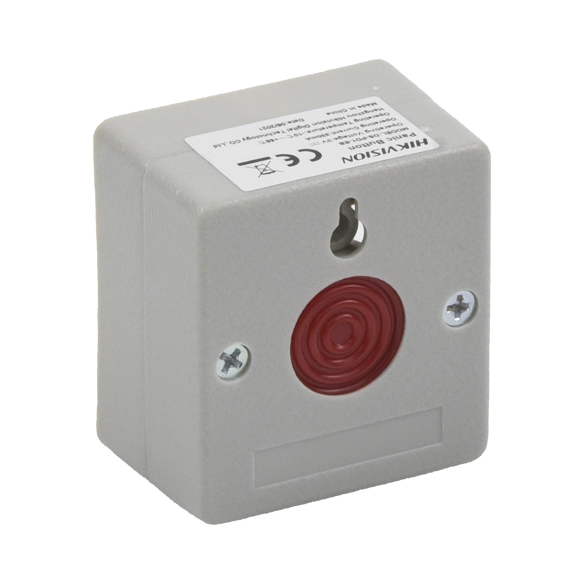 Botón de Pánico Cableado / Compatible con Cualquier Panel de Alarma / LLave de Seguridad / NA/NC / Material Retardante al Fuego (ABS)
