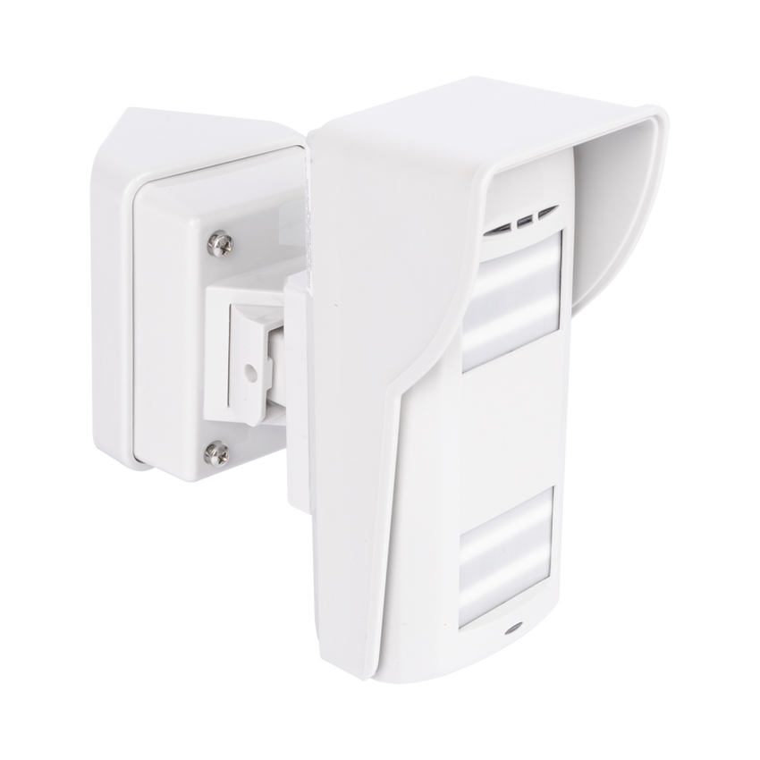 (AX HUB) Detector Dual-Tech Inalámbrico para Exterior + Montaje de Pared + Adaptador
