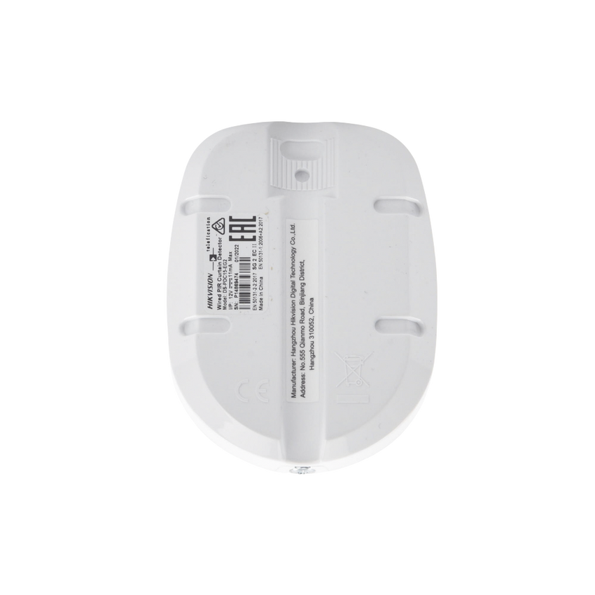 Detector PIR Tipo Cortina Cableado para Interior / Rango de Detección de 15 mts / Angulo de 6.3° de Cobertura / Altura de Instalación 2.4 a 3.6 metros