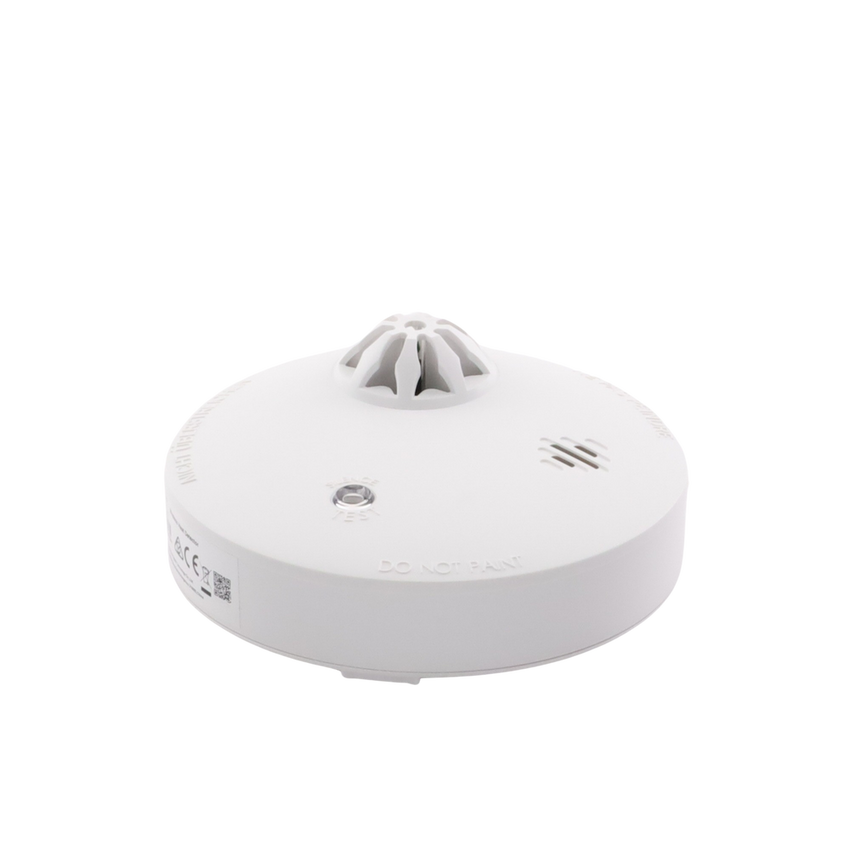 (AX PRO) Detector de Temperatura Inalámbrico para Panel de Alarma HIKVISION / Interior / Soporta Funcionalidad Autónoma / Alerta cuando Excede los 57°C / No compatible con el panel DS-PHA64-LP