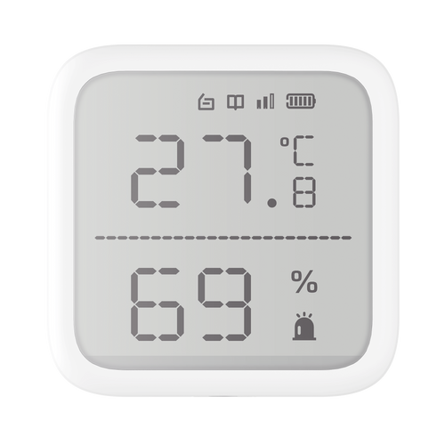 (AX PRO) Detector de Temperatura y Detector de Humedad Inalámbrico / 2.7" de Tamaño / Uso en Interior / Rango de Detección desde  -35°C hasta 99°C