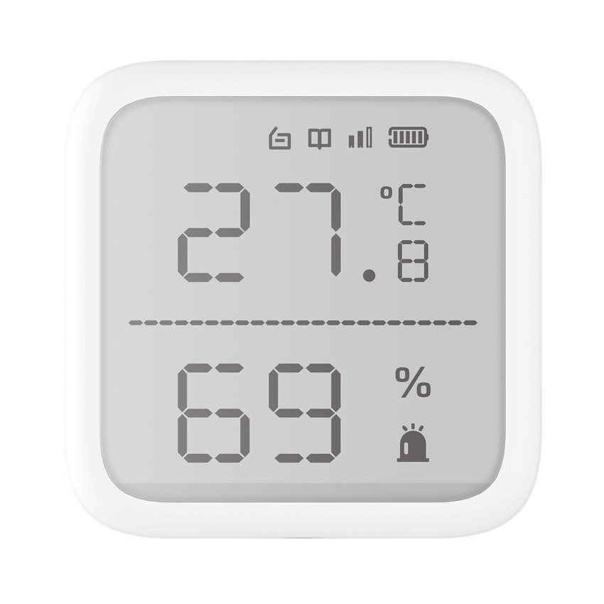 (AX PRO) Detector de Temperatura y Detector de Humedad Inalámbrico / 2.7" de Tamaño / Uso en Interior / Rango de Detección desde  -35°C hasta 99°C