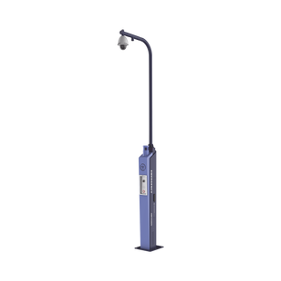 Estación de Pánico con Videollamada (Cámara de 2 Megapixel) / Sirena Integrada (Azul y Rojo) / Alarma Integrada / Protección IP65 / Montaje para Colocar PTZ