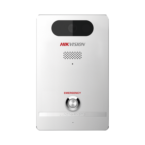 Estación de Alarma de Pánico / Cámara de 4 Megapixel / Micrófono Integrado / Exterior IP65 / Protección IK10 / PoE / 10 mts IR  / Entradas y Salidas de Alarma