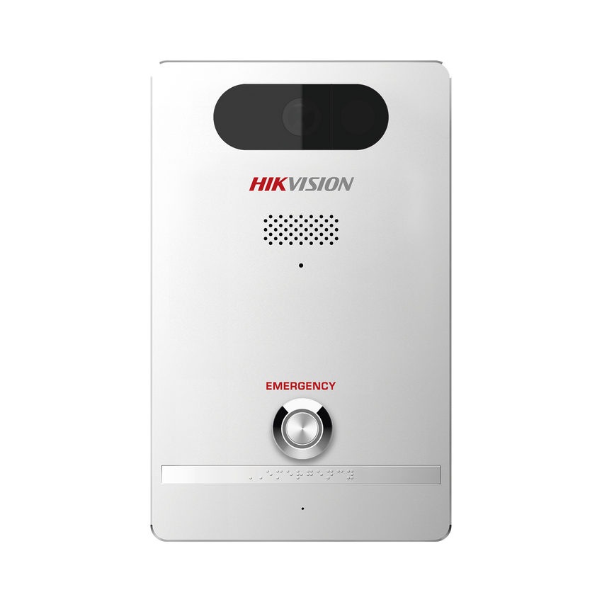 Estación de Alarma de Pánico / Cámara de 4 Megapixel / Micrófono Integrado / Exterior IP65 / Protección IK10 / PoE / 10 mts IR  / Entradas y Salidas de Alarma