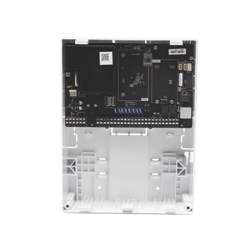Panel de Alarma AX HYBRID PRO / Wi-Fi / 8 Zonas Cableadas Directas al Panel / 56 Zonas Expandibles: Inalámbricas o Cableadas por Medio de Módulos / Soporta Integración de Batería de Respaldo / 32 Particiones (Áreas)