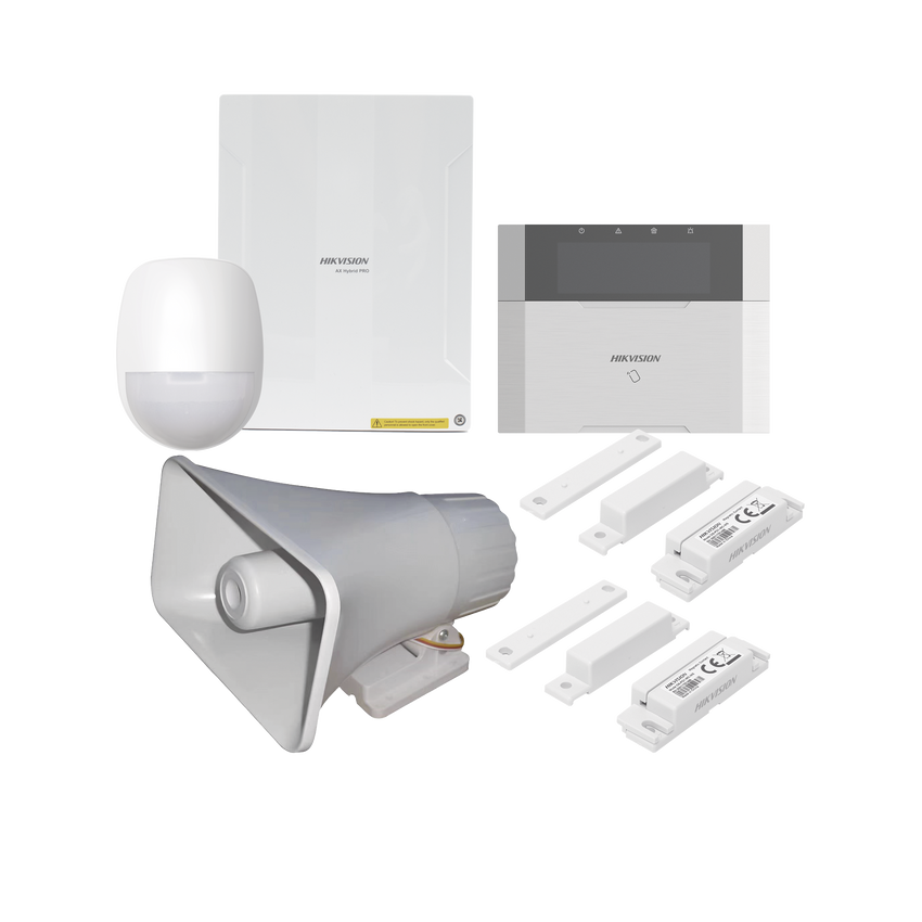 KIT Panel de Alarma  AX HYBRID PRO / 1 Panel Híbrido / 1 Teclado LCD / 1 PIR / 2 Contactos Magnéticos / 1 Sirena de 30 Watts