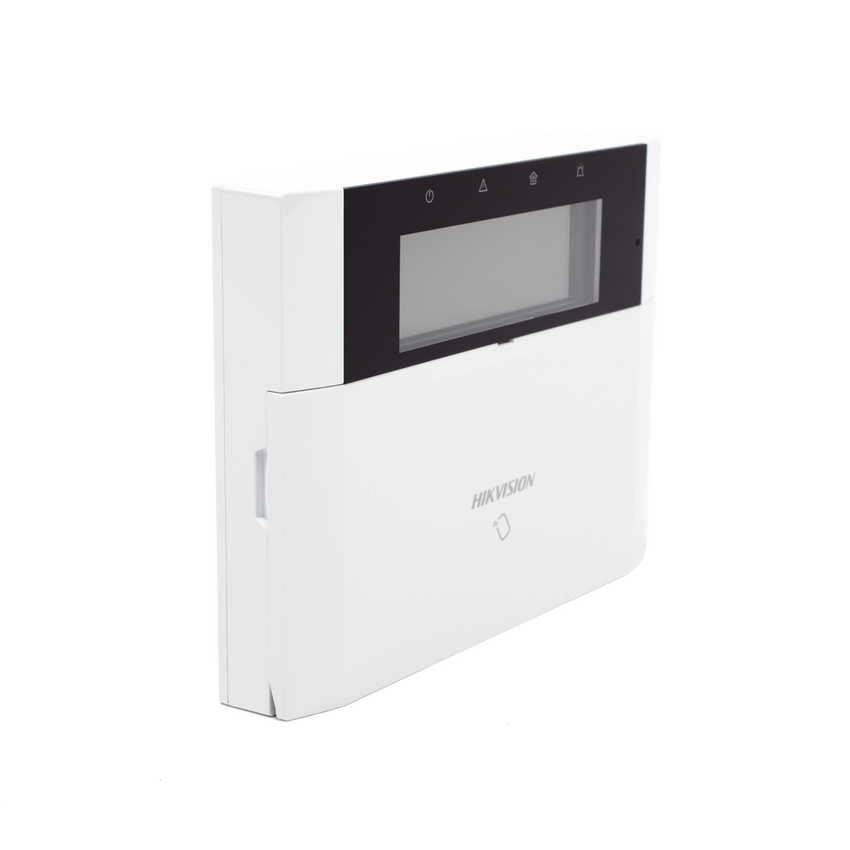 (AX HYBRID PRO) Teclado Compatible con el Panel Hybrid Pro Hikvision DS-PHA64-LP y DS-PHA64-LP(B) / Pantalla LCD / 2 zonas cableadas / 1 salida de alarma / 64 Llaveros