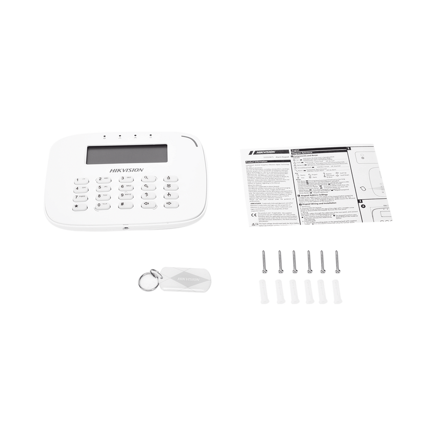 Teclado LCD / Cableado / Compatible con el Panel Hibrido Hikvision DS-PHA64-W4P y DS-PHA64-W4P2