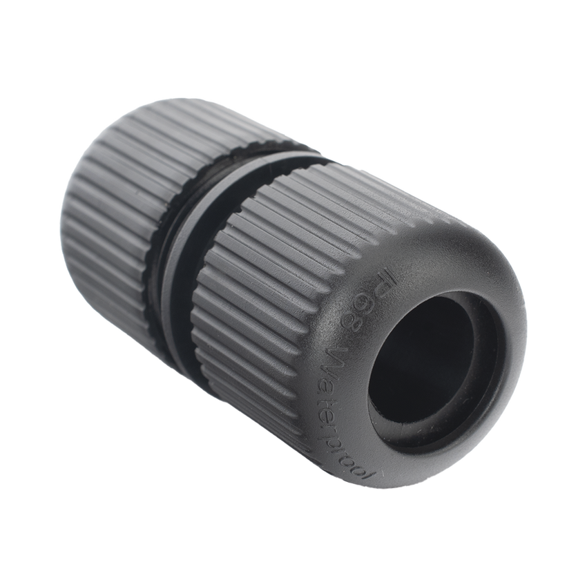 Protector para Exterior IP68 / Adaptador para el Conector Tipo Plug (12 Vcc) en C�maras Epcom / Color Negro / Hikvision / Hilook