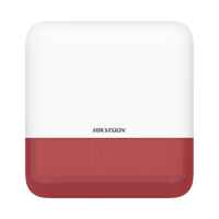 (AX PRO) Sirena Inalámbrica con Estrobo Rojo para Exterior IP65 / 110 dB