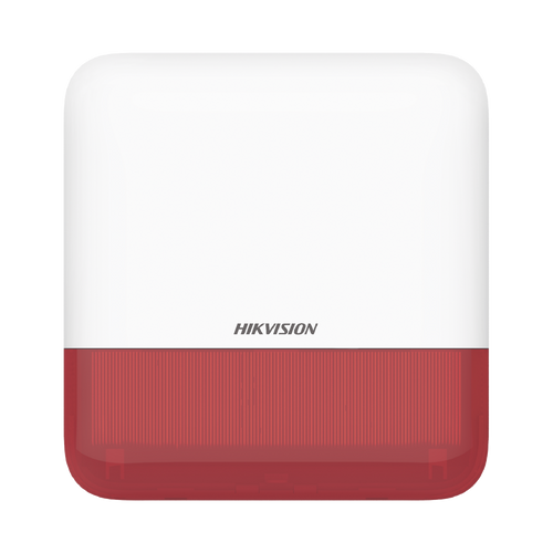 (AX PRO) Sirena Inalámbrica con Estrobo Rojo para Exterior IP65 / 110 dB