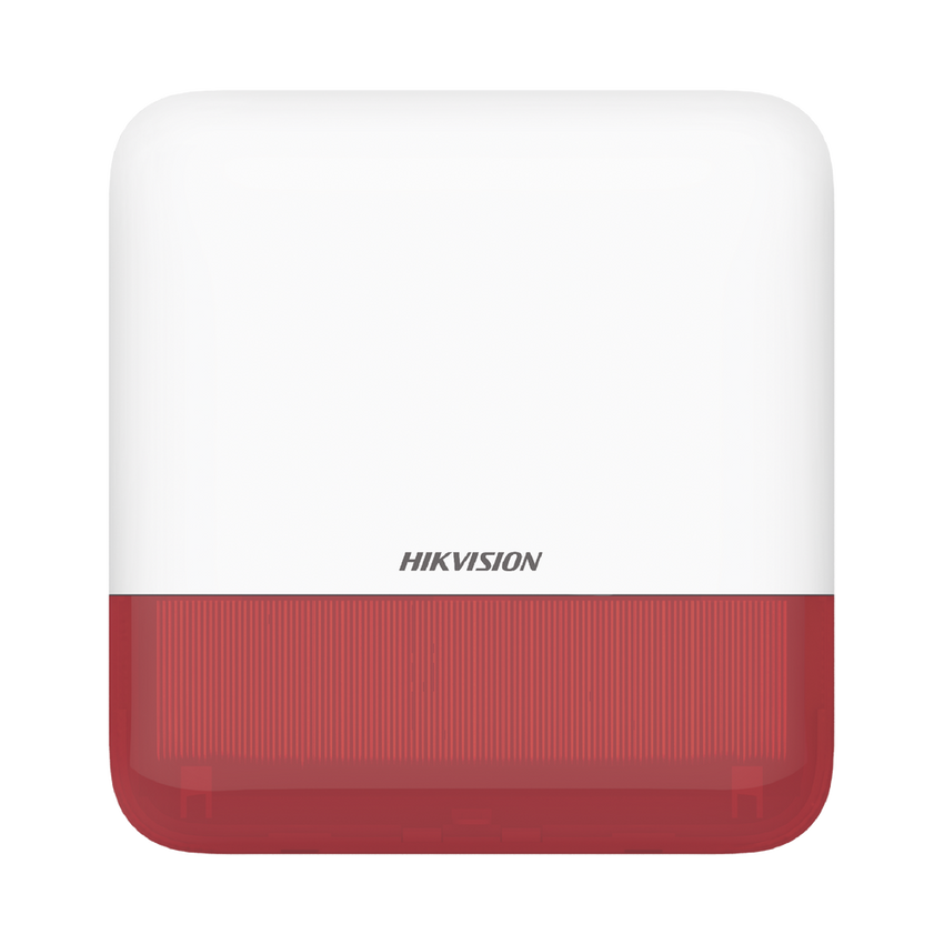 (AX PRO) Sirena Inalámbrica con Estrobo Rojo para Exterior IP65 / 110 dB
