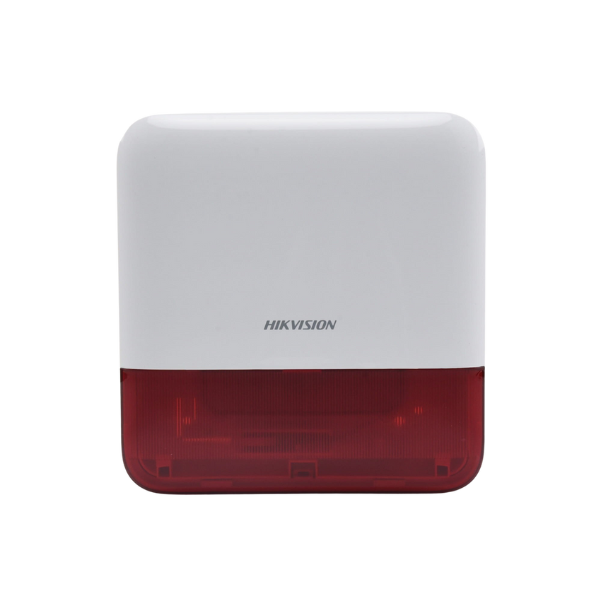 (AX PRO) Sirena Inalámbrica con Estrobo Rojo para Exterior IP65 / 110 dB