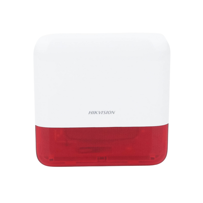 (AX PRO) Sirena Inalámbrica con Estrobo Rojo para Exterior IP65 / 110 dB