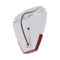 Sirena Estrobo Cableada Hikvision / Ideal para cualquier Panel de Alarma / Roja / 105 dB / Protección IP54