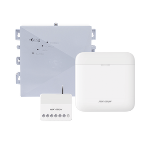 (AX PRO + YONUSA) KIT de Alarma AX PRO / Incluye: 1 Hub con bateria de respaldo / 1 Energizador 2500Mts Lineales / 1 Relevador  0 a 36 Vcc (Max. 5 A) con Entrada de Alarma 27/7