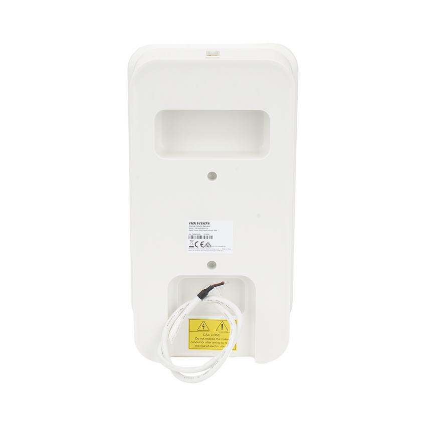 Altavoz Tipo Columna | 20 Watts | 100 V | Rejilla de Metal | Color Blanco | Montaje en L | Exterior IP66