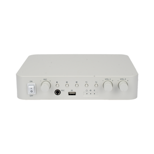 Amplificador | Bluetooth | 2 Canales | 30 W por Canal | Salida 4-8 Ω x 2 | 100V COM x 2 | Una Zona | Música Ambiental