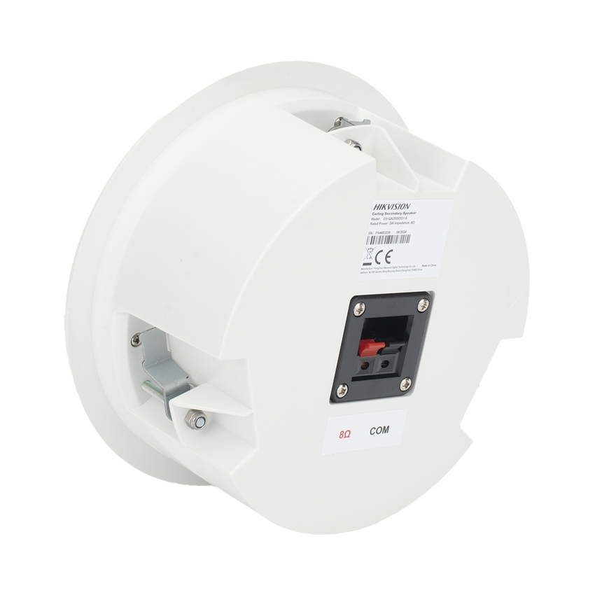 Altavoz Secundario para Montaje en Plafón | 3 Watts | 8 Ohms | Compatible con DS-QAZ1203G1-BE | Uso en Interior  | No Requiere Alimentación Externa