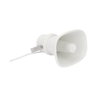 Bocina (Altavoz IP ) | Tipo Trompeta | 25 Watts | 24VCD | Exterior IP67 | Metal | Entrada de alarma | Voceo en tiempo real | Calendarización de audios | Síntesis de Voz (TTS)