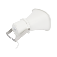 Bocina (Altavoz IP ) | Tipo Trompeta | 25 Watts | 24VCD | Exterior IP67 | Metal | Entrada de alarma | Voceo en tiempo real | Calendarización de audios | Síntesis de Voz (TTS)
