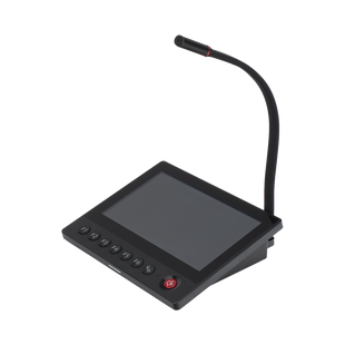 Micrófono IP | 12 VCD |  Pantalla Touch 7" | Transmisión en Tiempo Real | Integración con HikCentral Professional