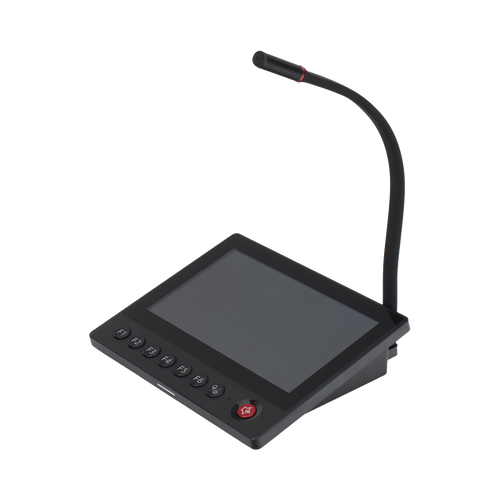 Micrófono IP | 12 VCD |  Pantalla Touch 7" | Transmisión en Tiempo Real | Integración con HikCentral Professional