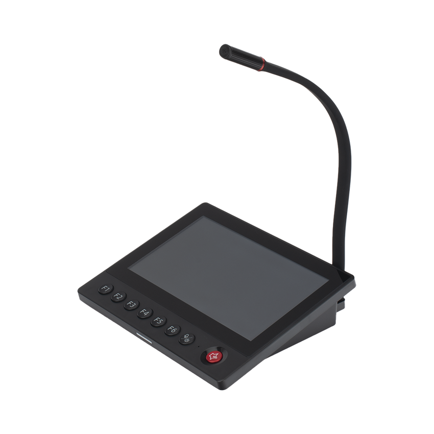 Micrófono IP | 12 VCD |  Pantalla Touch 7" | Transmisión en Tiempo Real | Integración con HikCentral Professional