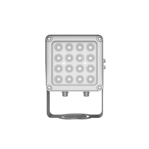 Lampara IR de Luz Continua / 16 Lámparas LED / Distancia Efectiva 16 a 25 metros / Cobertura 40° / Exterior IP66