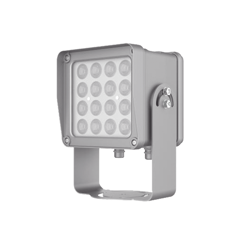 Lampara IR de Luz Continua / 16 Lámparas LED / Distancia Efectiva 16 a 25 metros / Cobertura 40° / Exterior IP66