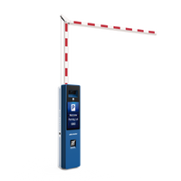 Barrera Vehicular IZQUIERDA Todo en Uno / Brazo Articulado Incluido de 4 mts / Cámara ANPR Integrada / Boton de Ayuda / Pantalla LCD / Apertura en 4 segundos