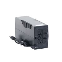 UPS de 1000 VA / 600 W / Protección Contra Sobrecarga y Descarga / Entrada y Salida 120 VCA / 6 Tomas NEMA 5-15R (4 con Respaldo y 2 sin Respaldo)