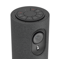 Cámara de Videoconferencia Portátil / Resolución de 2 Megapixel (Full HD) / 4 Micrófonos / Altavoz 5 W / Conexión USB / Control Remoto / Plug and Play  / Movimiento PTZ