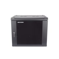 Gabinete para Montaje en Pared - Piso / Puerta de Cristal Templado / Cuerpo Fijo / 9 Unidades de Rack / 19" / Fabricado en Acero
