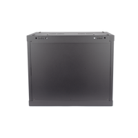 Gabinete para Montaje en Pared - Piso / Puerta de Cristal Templado / Cuerpo Fijo / 9 Unidades de Rack / 19" / Fabricado en Acero