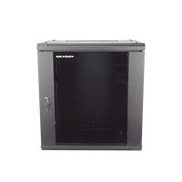 Gabinete para Montaje en Pared - Piso / Puerta de Cristal Templado / Cuerpo Fijo / 12 Unidades de Rack / 19" / Fabricado en Acero